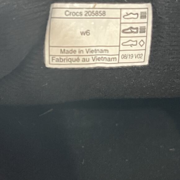 Crocs Women’s Puff Black Slip On Comfort Boots Size 6 - Picture 5 of 8